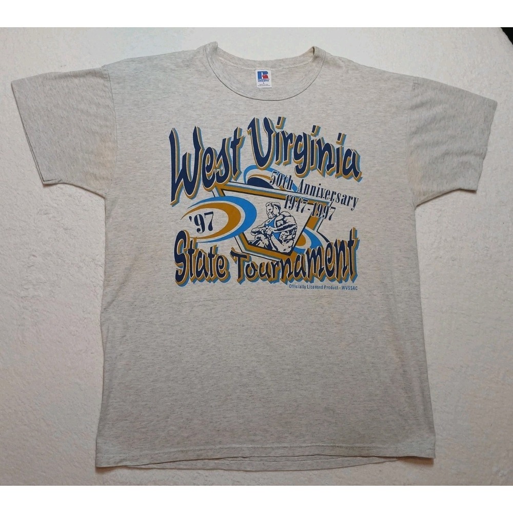 Vintage West Virginia State Tournament 50th Anniversary 1997 Russel Sz L WVSSAC